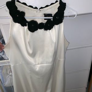 Off white satin dress